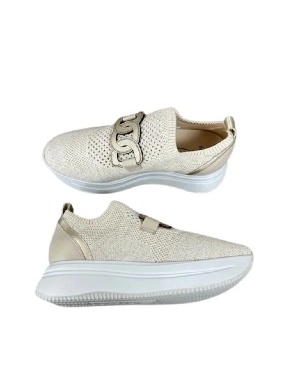 SOFTWAVES WOMEN'S SIMONE SAND PLATINO Size 40 MSRP $295